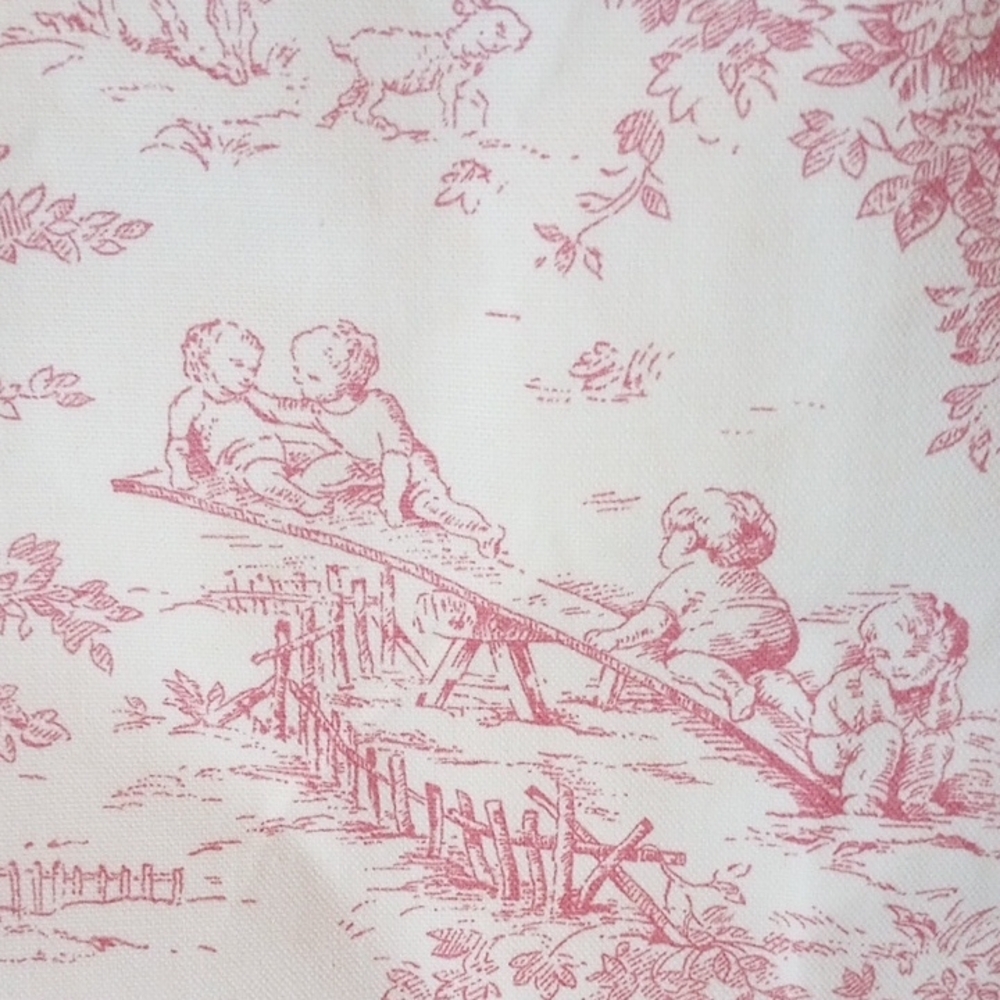 Retro/Vintage Style Medium Toile Tote/Bag - Picture 5 of 7